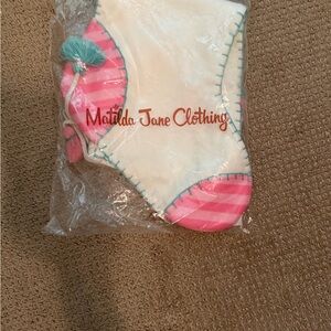 NWTIB!!! Matilda Jane Pink and White Stocking with Teal Accents
